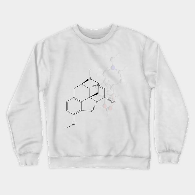 Codeine Molecule Crewneck Sweatshirt by ChemECool